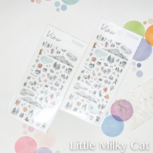 Nieuwe sticker Japans Beautiful Morning Scenery View 05:00 uur