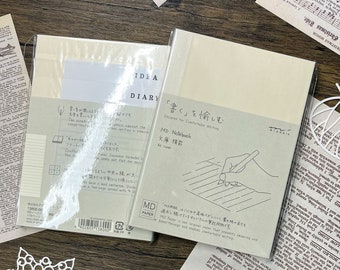 MD Paper A6 Notebook | Lined Journal with Clear Cover