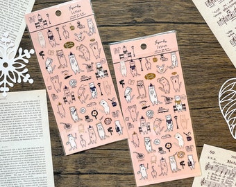 Japanese kawaii Lazy Cat sticker bundle | MW Seal
