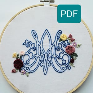 Virgin Mary Embroidery Pattern: Catholic Our Lady Design (PDF Download)