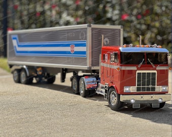 Transformers Tamiya Trailer 56302 2-axle 1:14 Scale Laminated Side Roof Decals Stickers Set