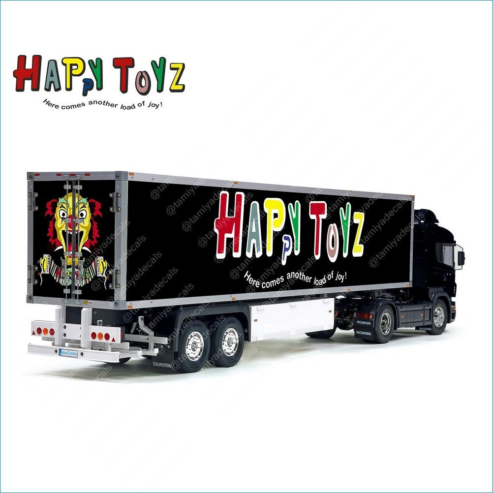 Tamiya Happy Toys Trailer 56302 2axle 114 Scale Laminated Side Roof