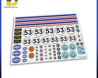 Herbie Tamiya VW Volkswagen Decals Kit Sand Scorcher Adesivi Scala 1/10 10thCustom Made