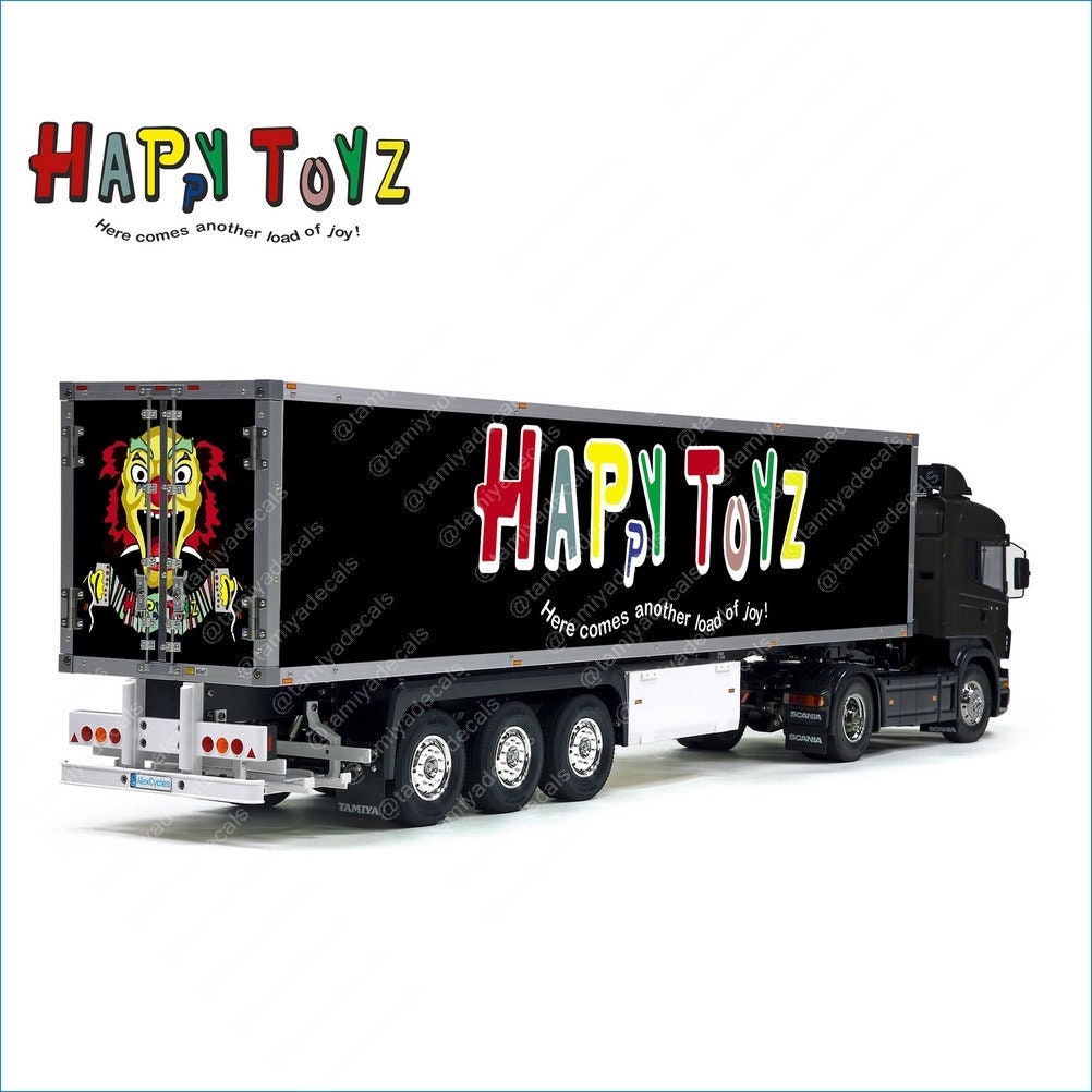 Tamiya Trailer 56319 Happy Toys 3axle 114 Scale Laminated Side Roof