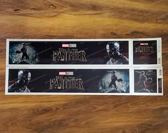 Black Panther Movie Decals 56302 2-axle  for 1/14 Scale Tamiya Trailer