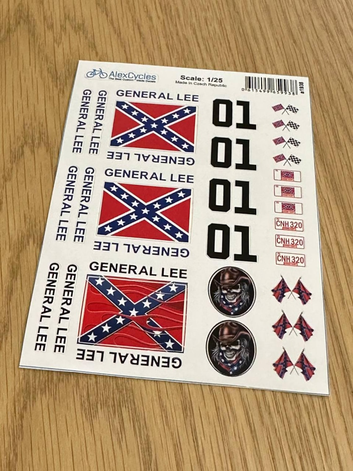 General Lee RC Car Scale Decals Stickers Full Kit Set Already Cut - Etsy