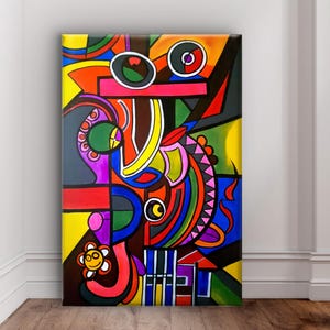 Abstract acrylic painting modern wall art original painting 120 x 80 cm for living room office space art for modern interior design panoramic art picture