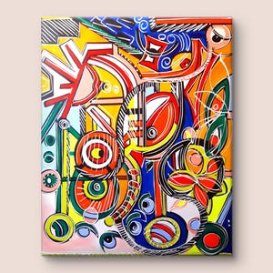 Abstract Art Canvas Abstract Artworks for the Wall Canvas Pictures Painting on Canvas Hand-Painted Acrylic Paintings 100 x 80 cm Pictures New