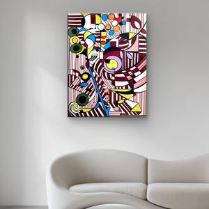 Modern decoration 50 x 60 cm acrylic painting hand-painted signed canvas painting abstract art abstract painting abstract painting pictures 4 in 1 pictures
