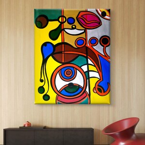 Quadro moderno da parete 120 x 160 cm, quadro astratto su tela, quadri su tela, dipinti a mano, dipinti acrilici firmati