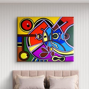 Quadro moderno da parete 120 x 160 cm, quadro astratto su tela, quadri su tela, dipinti a mano, dipinti acrilici firmati