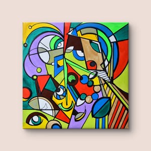 Abstract Art Canvas Abstract Artworks for the Wall Canvas Pictures Painting on Canvas Hand-Painted Acrylic Paintings 100 x 100 cm Pictures New