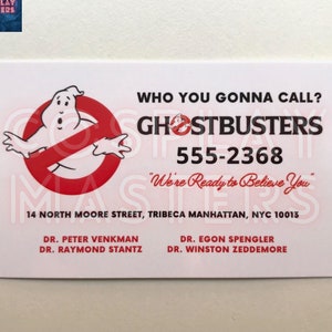 Ghostbusters visitekaartje prop