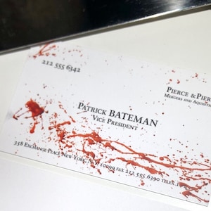 Puntello biglietto da visita American Psycho - Patrick Bateman