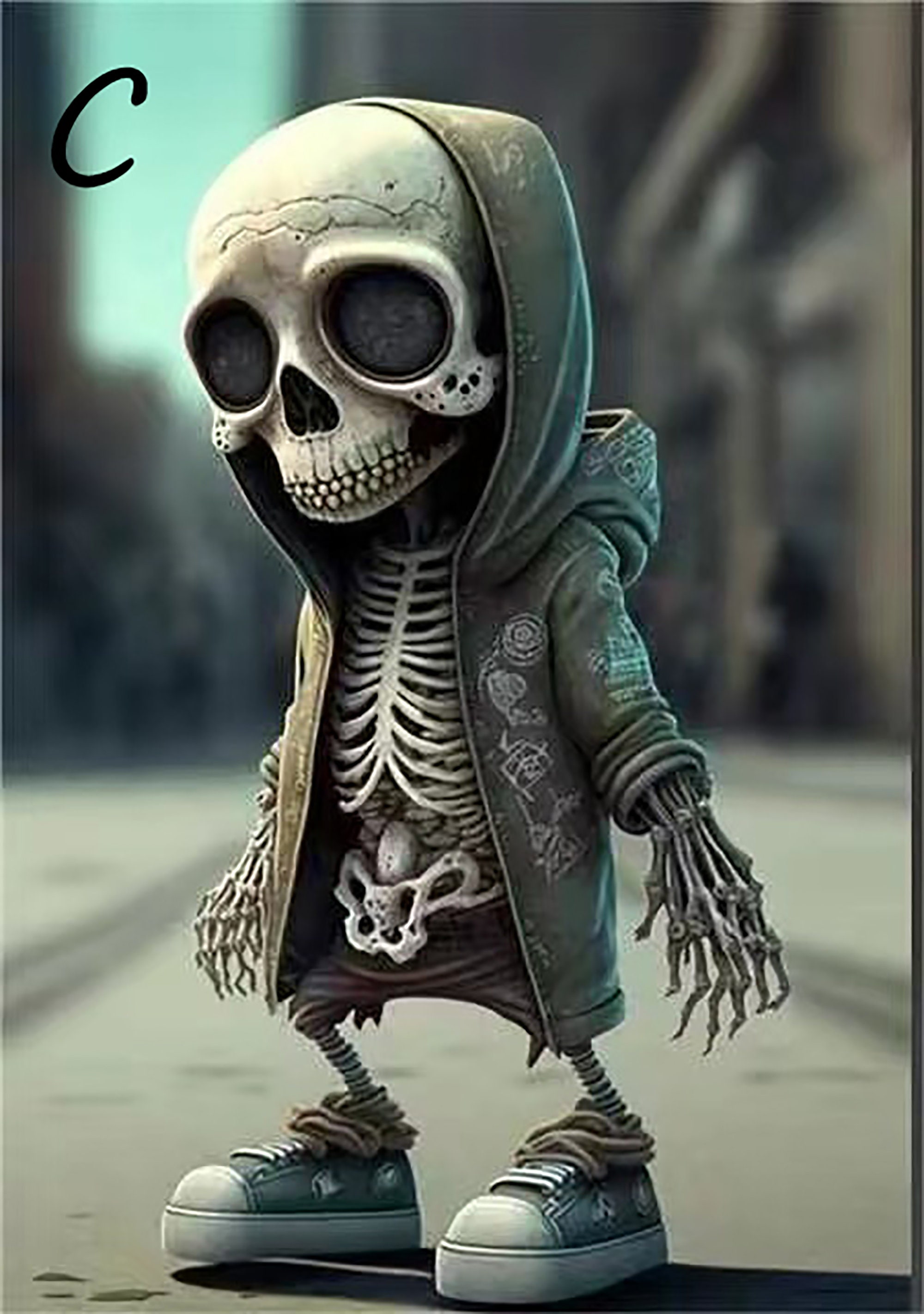 Cute Skeleton Garden Decoration Creative Cartoon Skeleton - Etsy