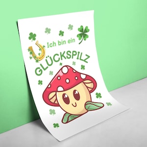Sweet Lucky Poster DinA4 con afirmación positiva - Poster Din A4 (retrato)
