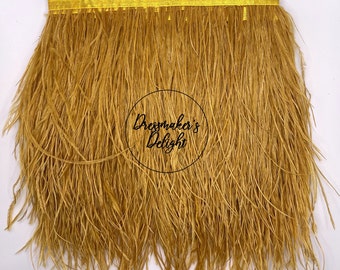Ribete de plumas de avestruz, cinta para tocado de sombrerería, manualidades