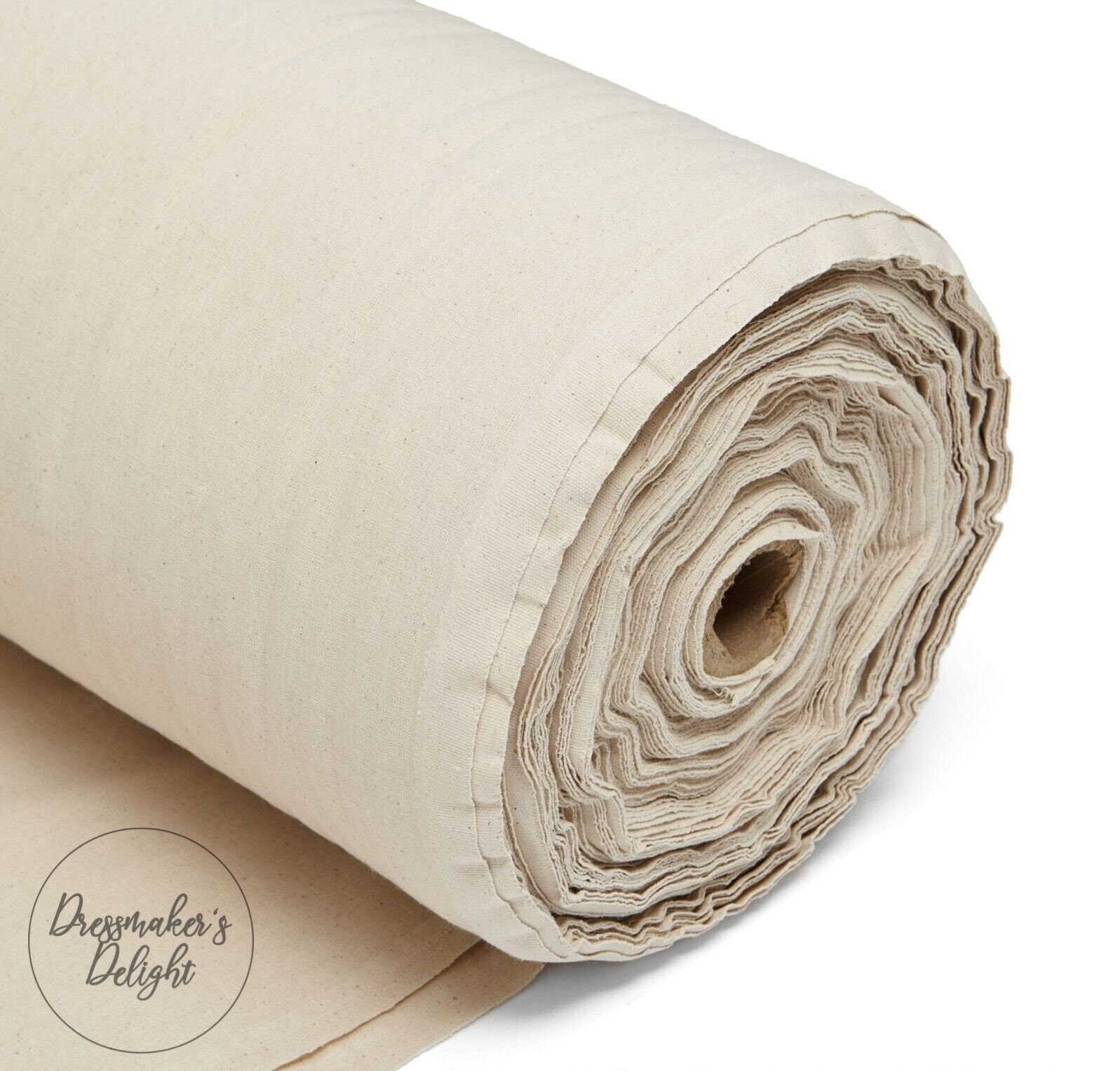 63 Unbleached Cotton Muslin Fabric