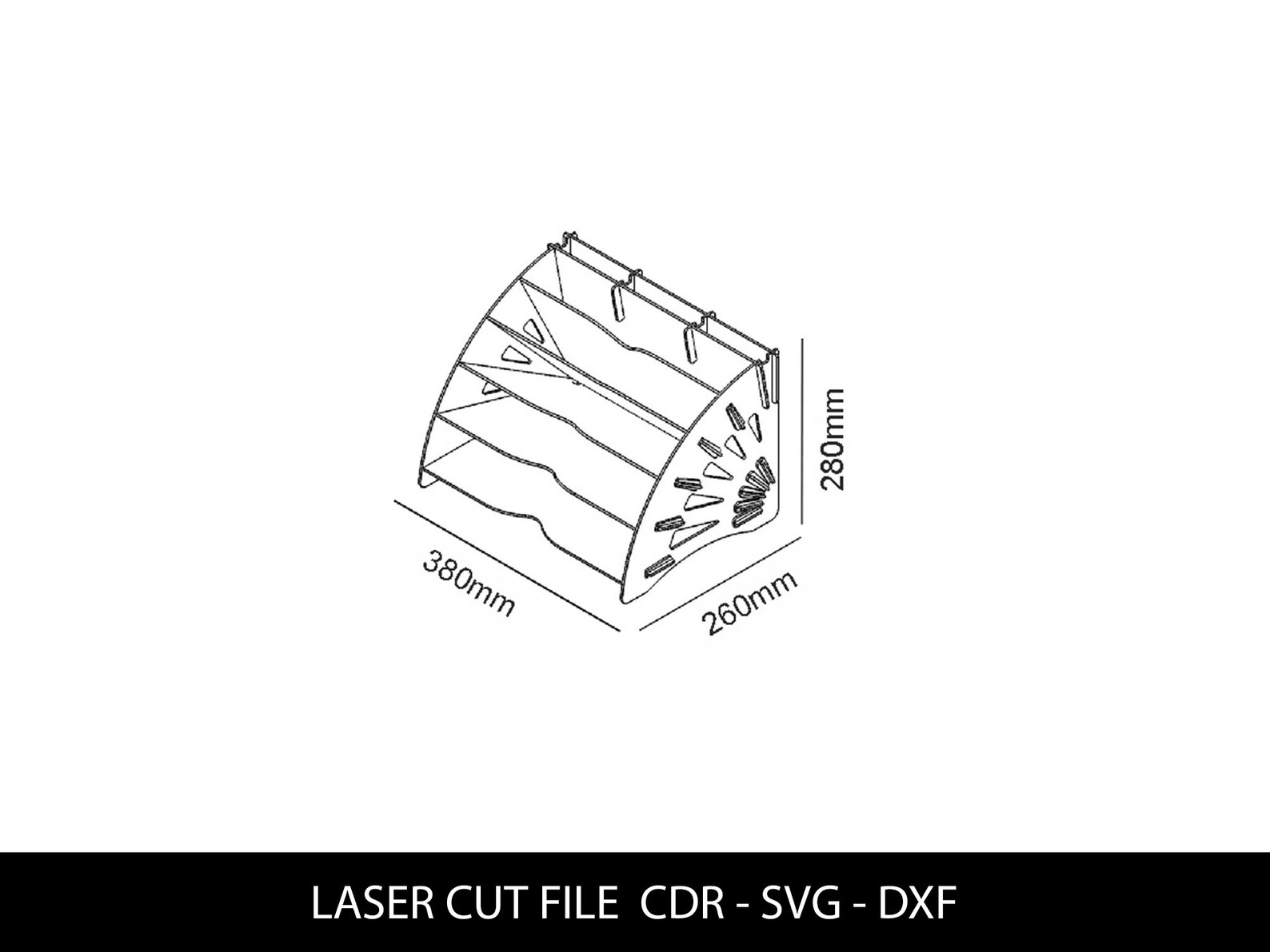 Laser Cut Organizer Svg File Organizer Svg Organizer Etsy
