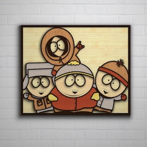 Cartoon Characters multilayer SVG, Cartoon Characters cut file, Plywood cutting, Paper cutting, 3D layer, 3D mandala plywood, SVG file