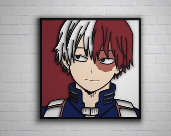 Anime Character multilayer SVG, Anime Character cut file, Plywood cutting, Paper cutting, 3D layer, 3D mandala plywood, SVG file