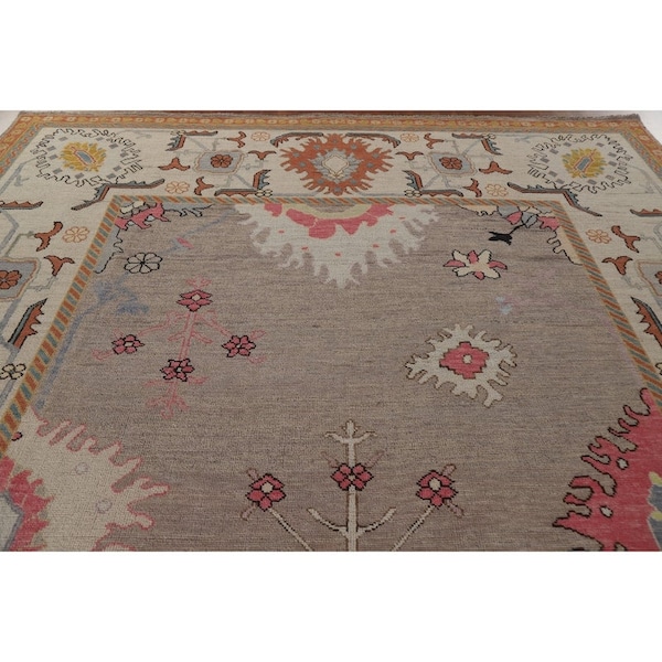 Handknott hooked Oushak Rug 9x12, Oushak 15x15 Rug Hallway Oushak Rug, 8x10 Oushak Rug 12x15 Oushak Rug Hand Knotted Diningroom Oushak Rug.