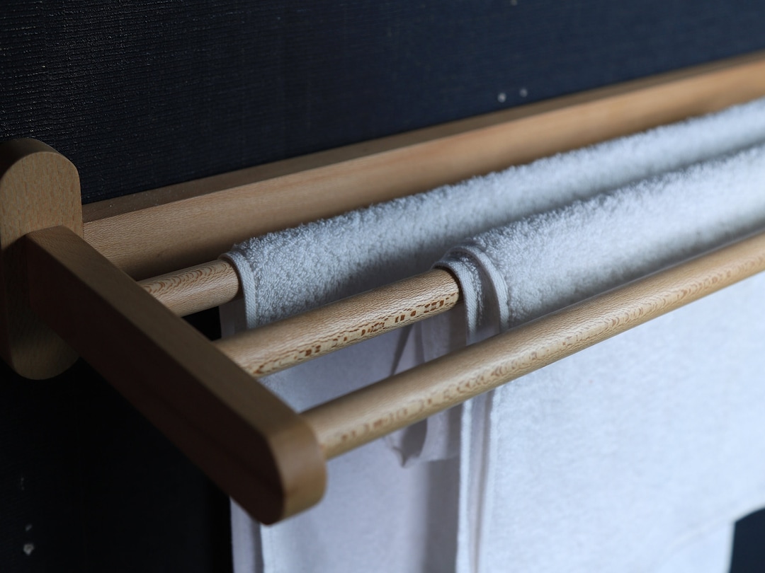 Farmhouse Wooden Long Towel Bar, Bathroom Towel Rack,bath Towel Holder ...