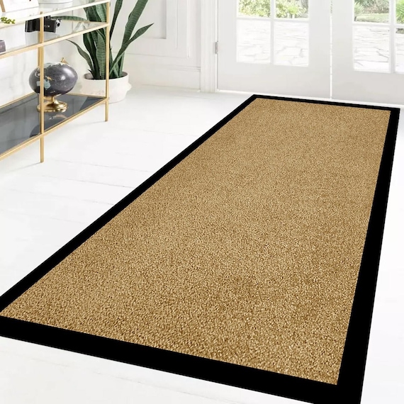 Heavy Duty Non Slip Rubber Backed Door Mat Washable Indoor Outdoor Runner Rug Barrier Dust Mat