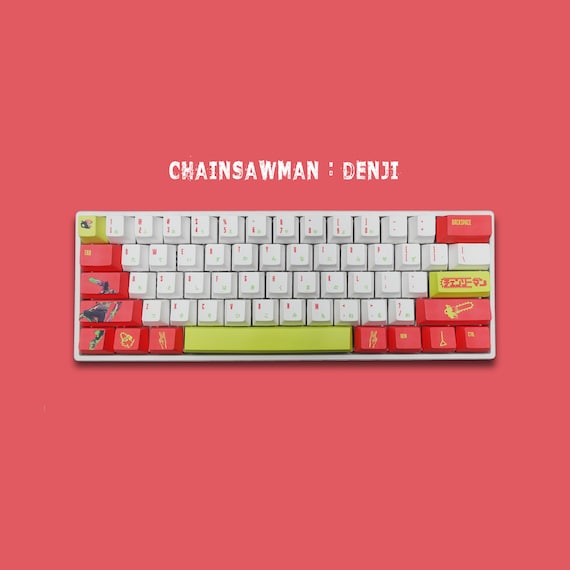 Chainsawman Denji Keycaps Denji Keycaps 104 Full Size - Etsy Ireland