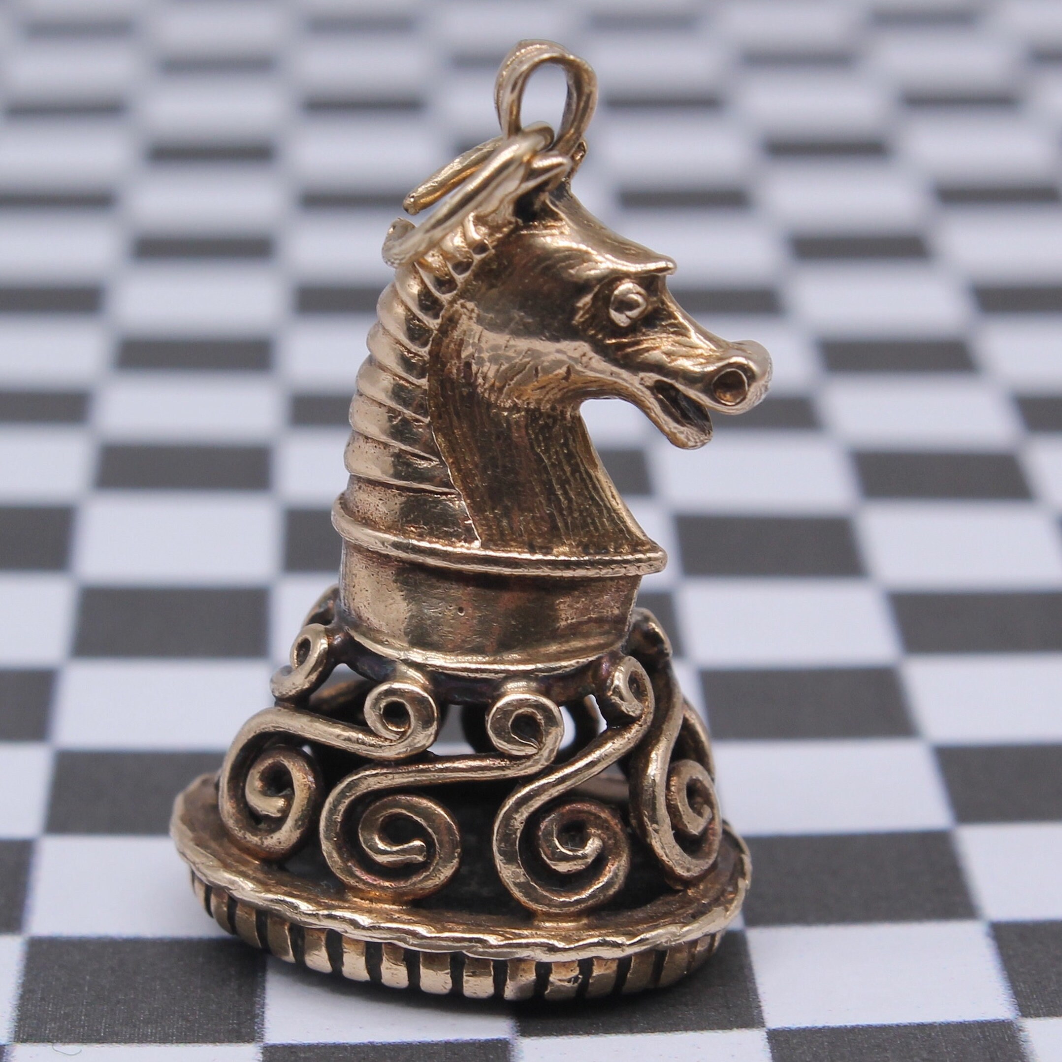 Knight Chess Piece 24K Gold