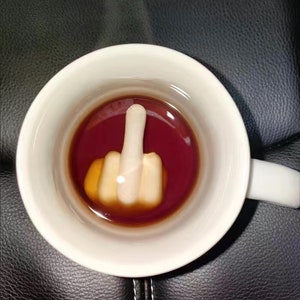 Middle Finger Cup Finger Figurine Middle Finger Mug Finger Statue Fun Gift Hand Sculptures Finger Sculpture Funny Hand Figurine