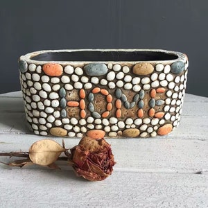 Stone Vase Stone Planter for Succulents Flower Pot Plant Vase Flower Home Vase Flower Holder Lovely Home Decoration