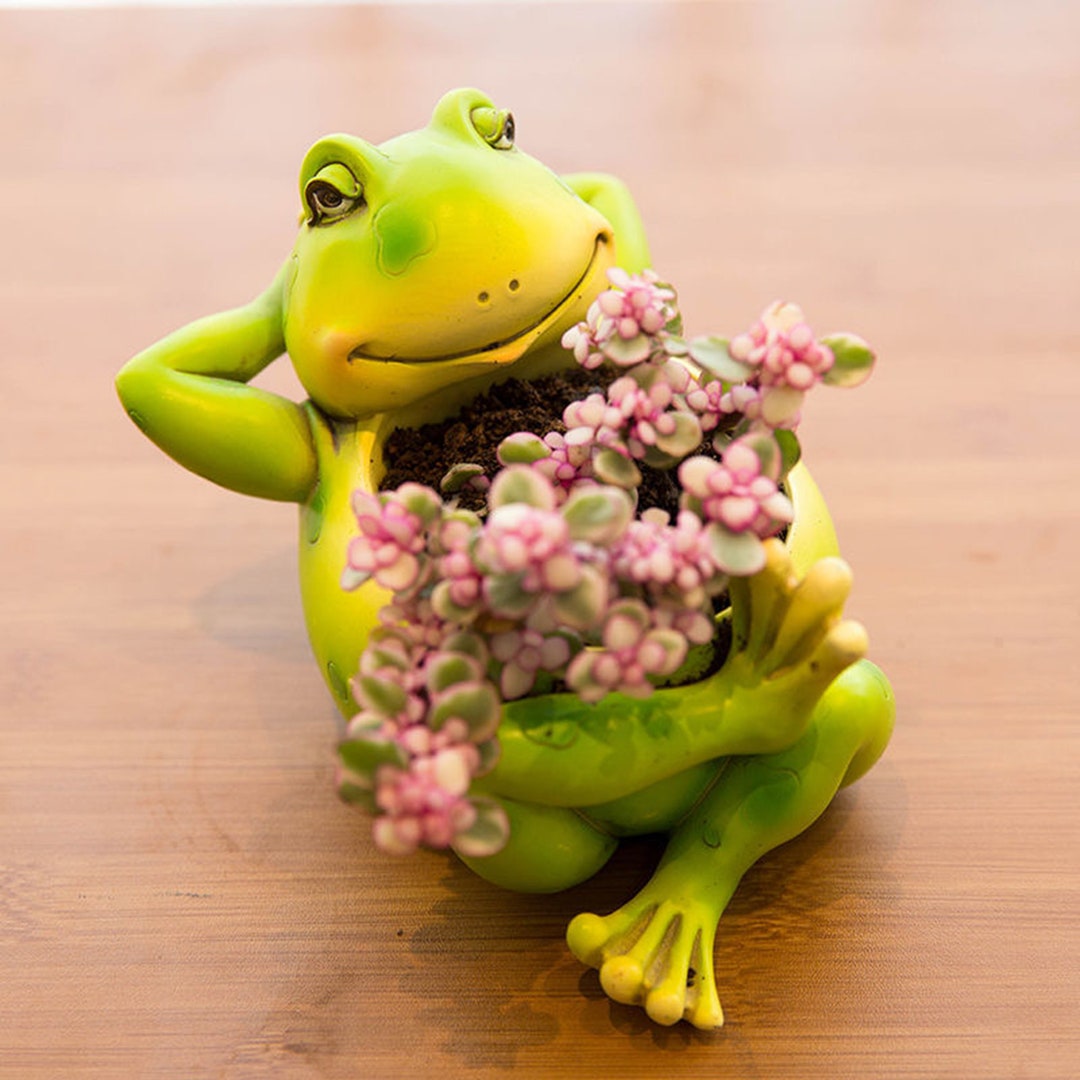 Frog Vase Frog Planter for Succulents Flower Pot Plant Vase Flower Home
