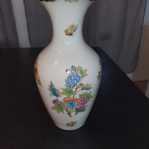 Vintage Herend Porcelain Hungary Pierced Open Work Potpourri