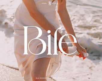 Bile - Modern Elegant Serif Font, boho font, modern font, canva font, procreate font, cricut font, logo font, branding font, elegant font