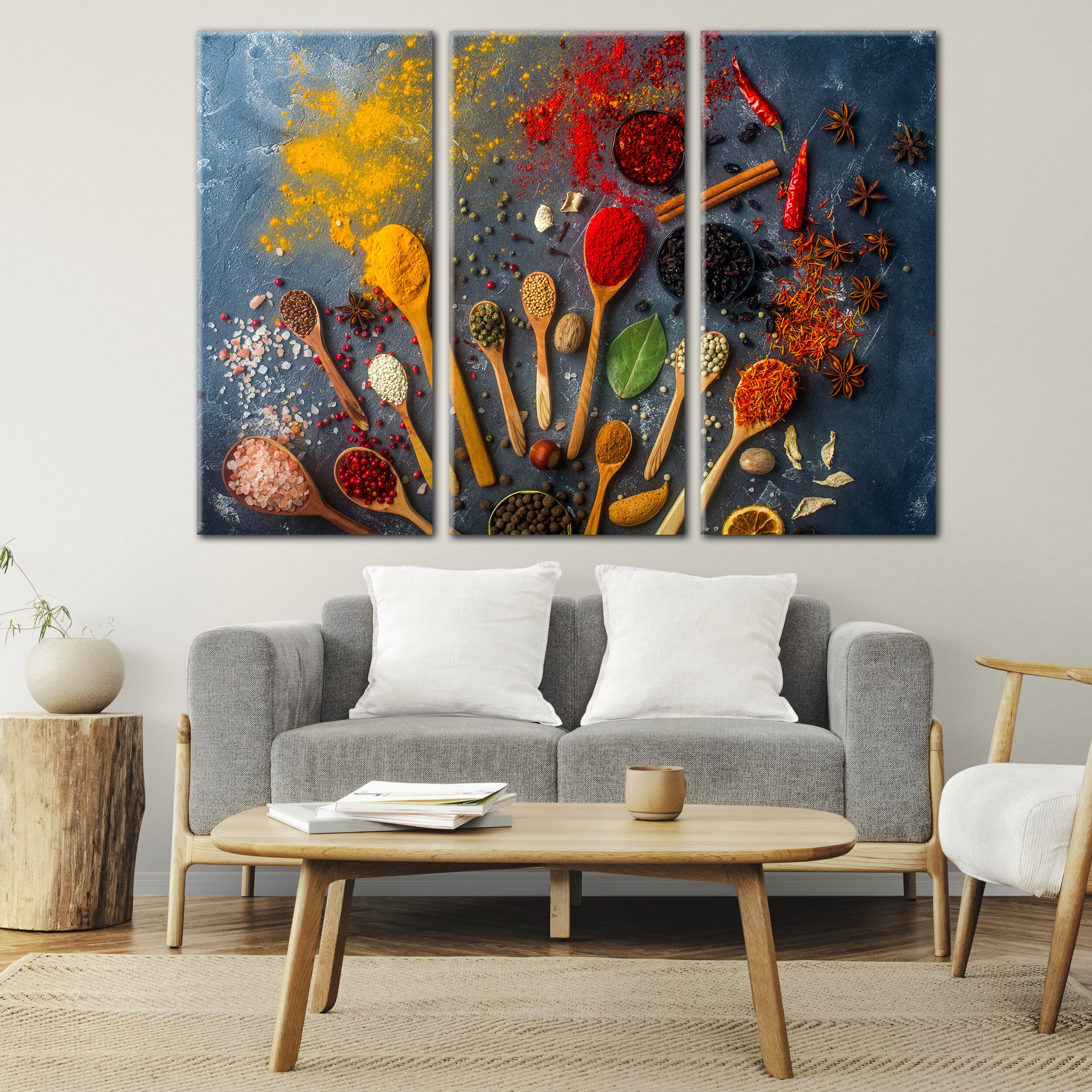 Spices and Herbs Wall Art Canvas Spices and Herbs Varieties Etsy