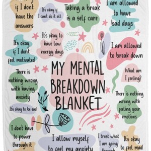 My Mental Health Breakdown Cozy Plush Fleece Blanket