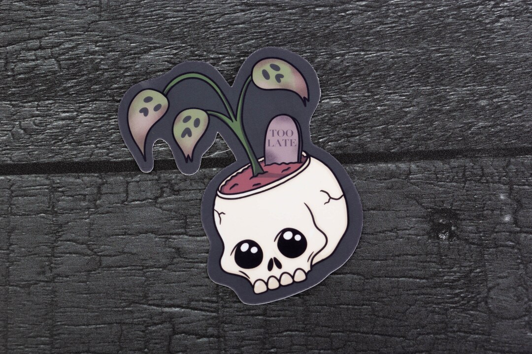 Devious Tree Sticker Creepy Cute Plant Sticker Gift for Goths Dead Plant Lovers Gift for ...