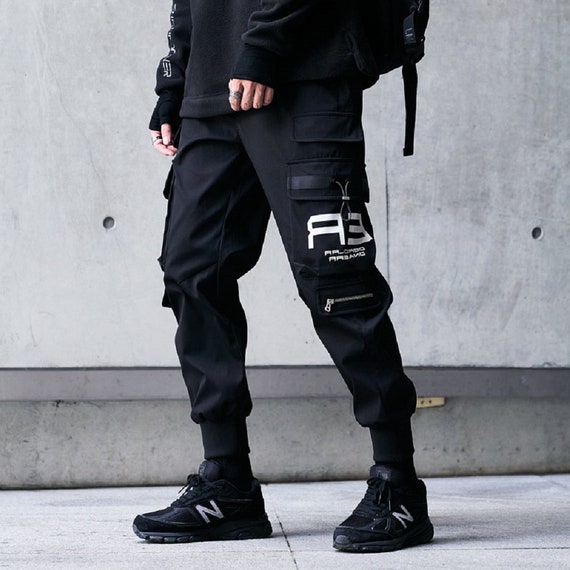 Men's Cargo Pants Techwear Cyberpunk Streetwear - Etsy