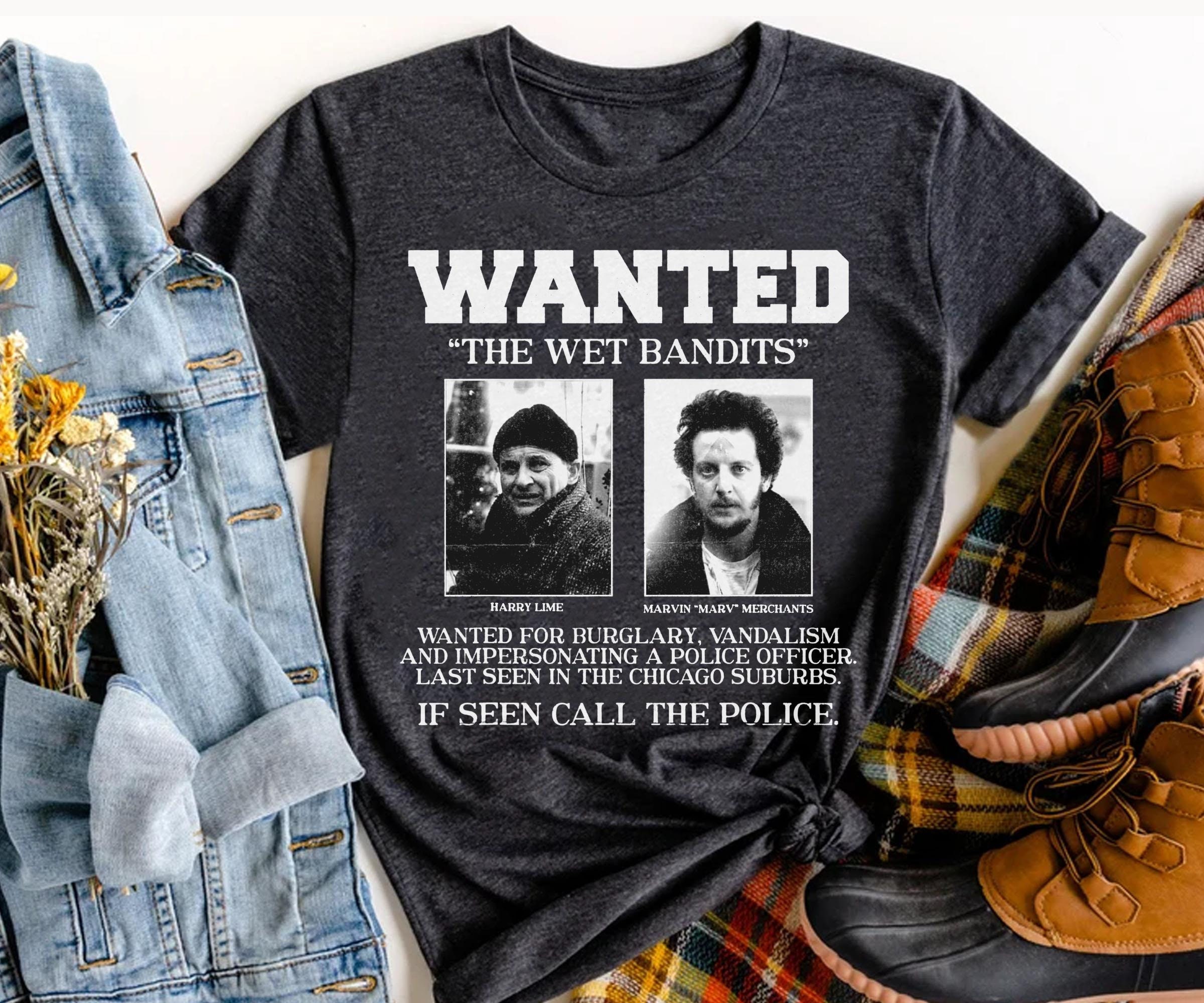 Discover Wanted The Wet Bandits Harry And Marv Christmas Sweatshirt / Home Alone Shirt / Kevin McCallister Sweatshirts