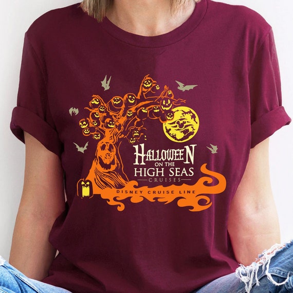 Halloween On The High Seas Disney Cruise Line Shirt / Halfway To Halloween 2023 / Mickey'S Not So Scary Party Tee / Oogie Boogie Bash Merch