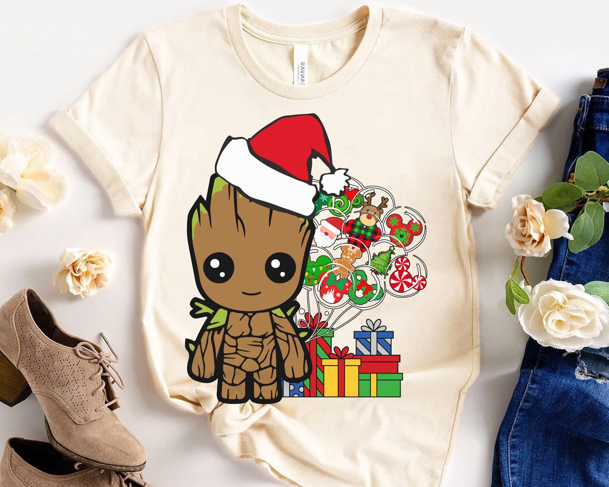 Baby Groot Christmas Shirt Guardian Of The Galaxy X-mas Holiday T-shirt