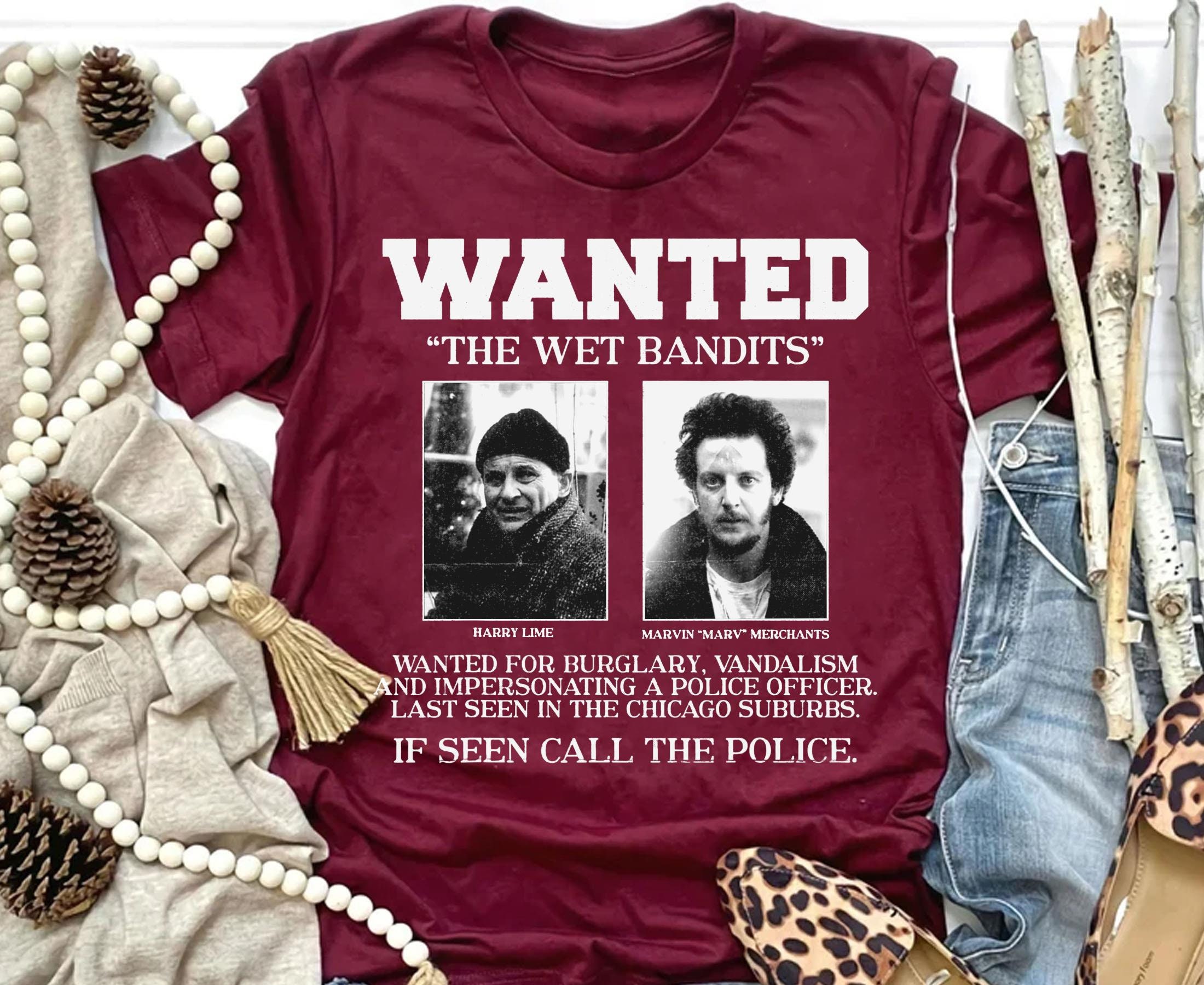 Discover Wanted The Wet Bandits Harry And Marv Christmas Sweatshirt / Home Alone Shirt / Kevin McCallister Sweatshirts