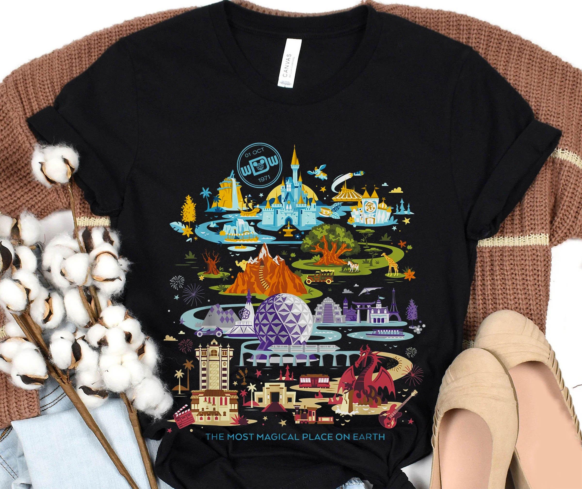 Discover Retro Walt Disney World T-shirt / Magical Place On Earth Shirt / Disneyland 50th Anniversary Shirt