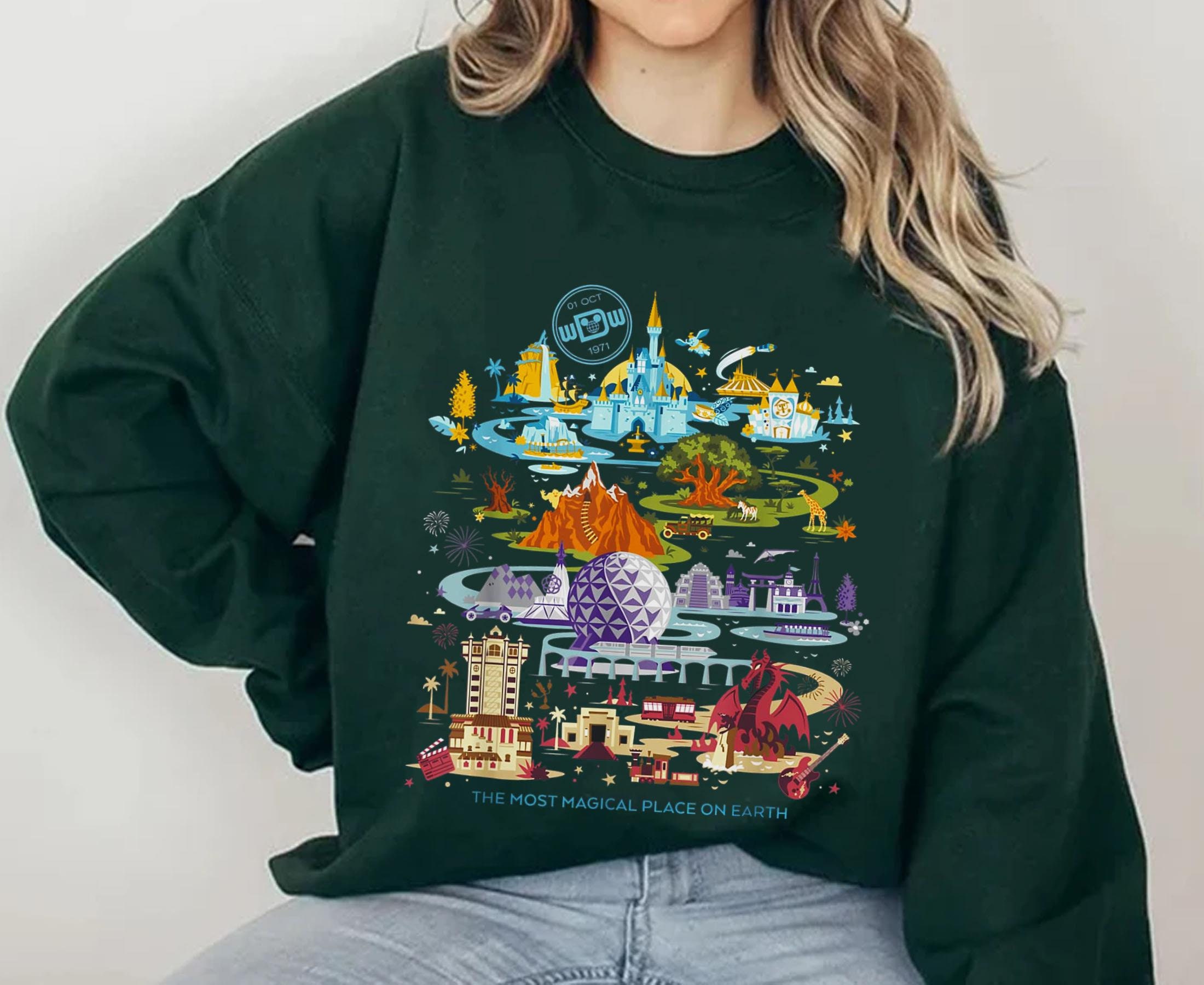 Discover Retro Walt Disney World T-shirt / Magical Place On Earth Shirt / Disneyland 50th Anniversary Shirt