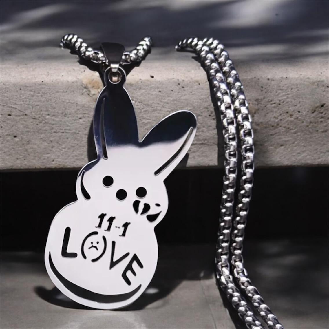 Lil Peep - Kette Mit Peep Bunny Anhänger - Silber, Gold, Schwarz - NEU -  Etsy