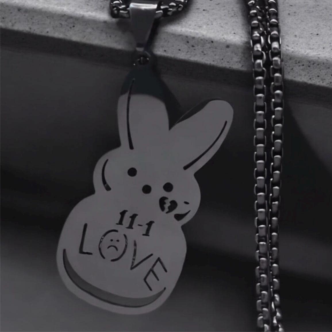 Lil Peep - Kette Mit Peep Bunny Anhänger - Silber, Gold, Schwarz - NEU -  Etsy