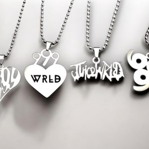 Juice Wrld Kette mit anhänger - Silber - Edelstahl - Kette - 999, Juice WRLD