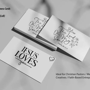 TARJETAS DE PRESENTACIÓN CRISTIANAS | Tarjetas con versículos bíblicos | mensaje de fe | Comunidad y negocios | Tarjetas de alta calidad con citas bíblicas inspiradoras.