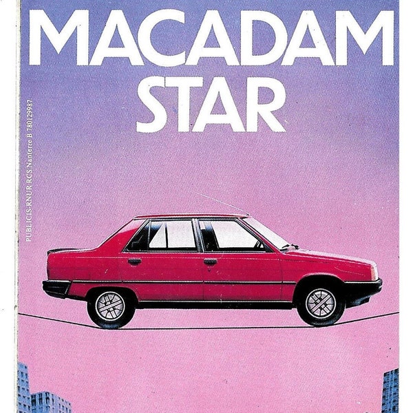 RENAULT 9 macadam star advertising stickers